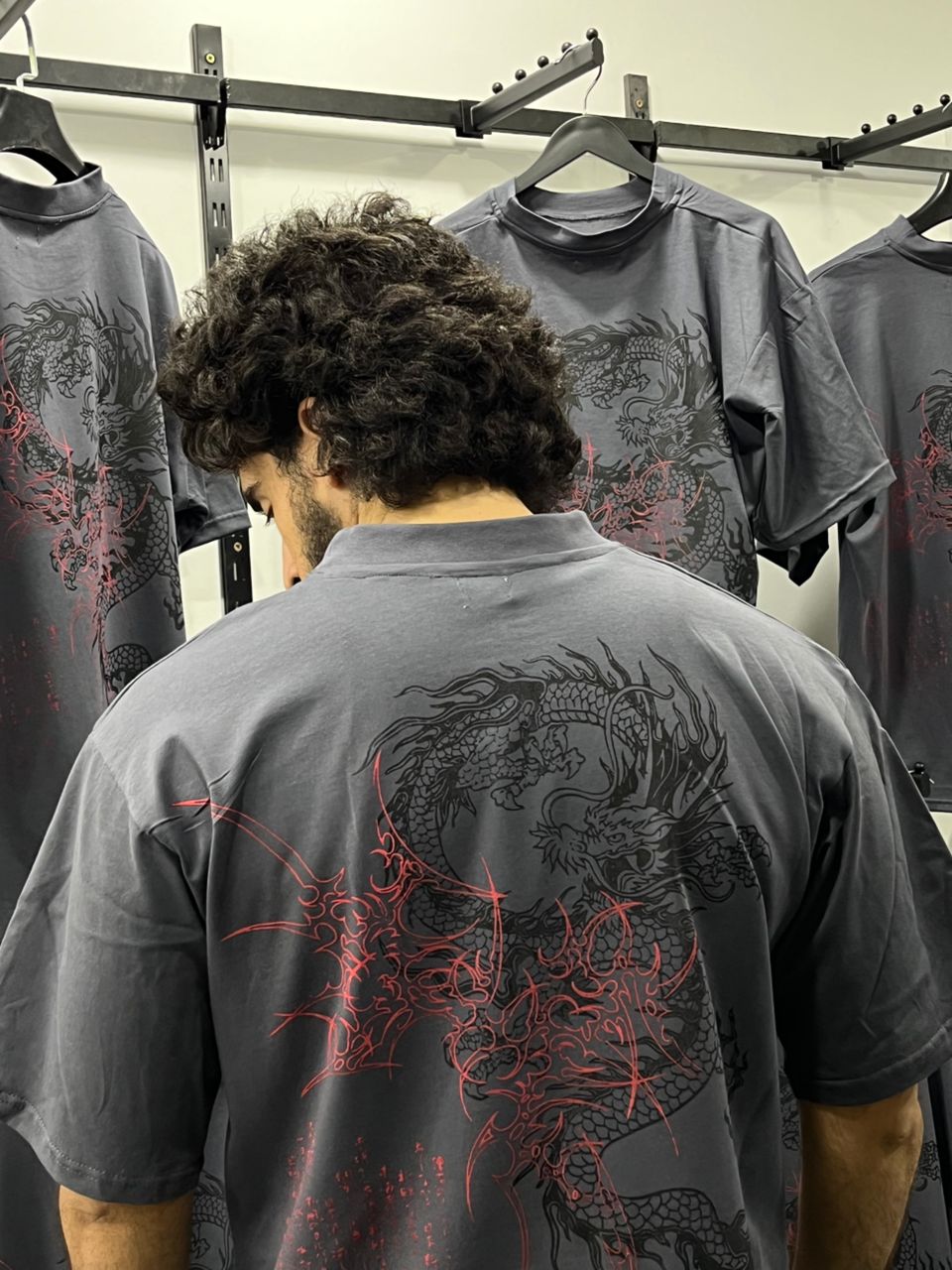 Crimson-Ryu Boxy Fit T-SHIRT